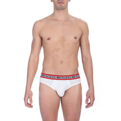 Bikkembergs White Cotton Men Brief -   -  Bikkembergs.