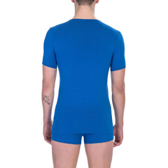 Bikkembergs Blue Cotton Men T-Shirt -   -  Bikkembergs.