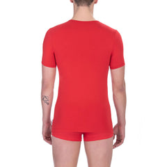 Bikkembergs Red Cotton Men T-Shirt -   -  Bikkembergs.