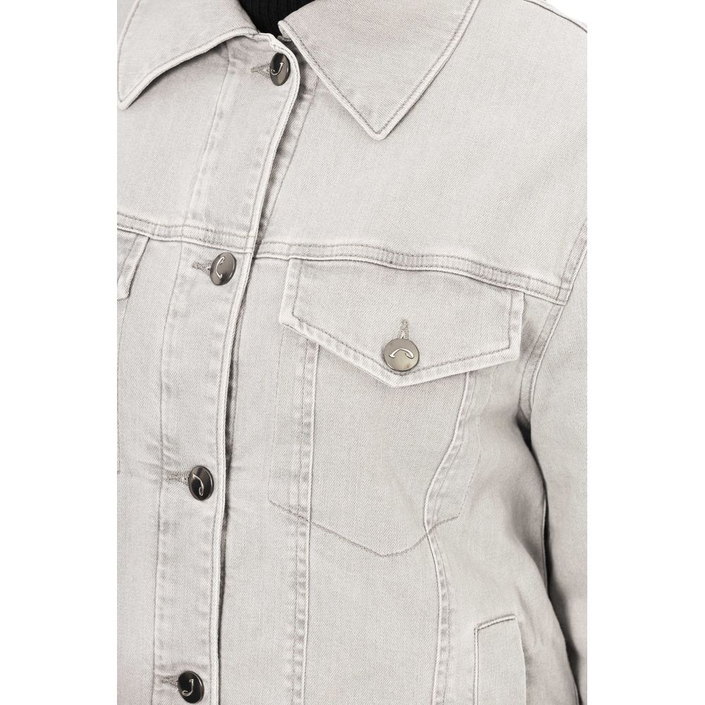 Jacob Cohen Gray Cotton Women Jacket -   -  Jacob Cohen.