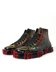 Dolce & Gabbana Multicolor Camouflage High Top Sneakers Shoes -   -  Dolce & Gabbana.
