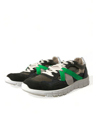 Dolce & Gabbana Multicolor Leather Suede Low Top Sneakers Shoes -   -  Dolce & Gabbana.