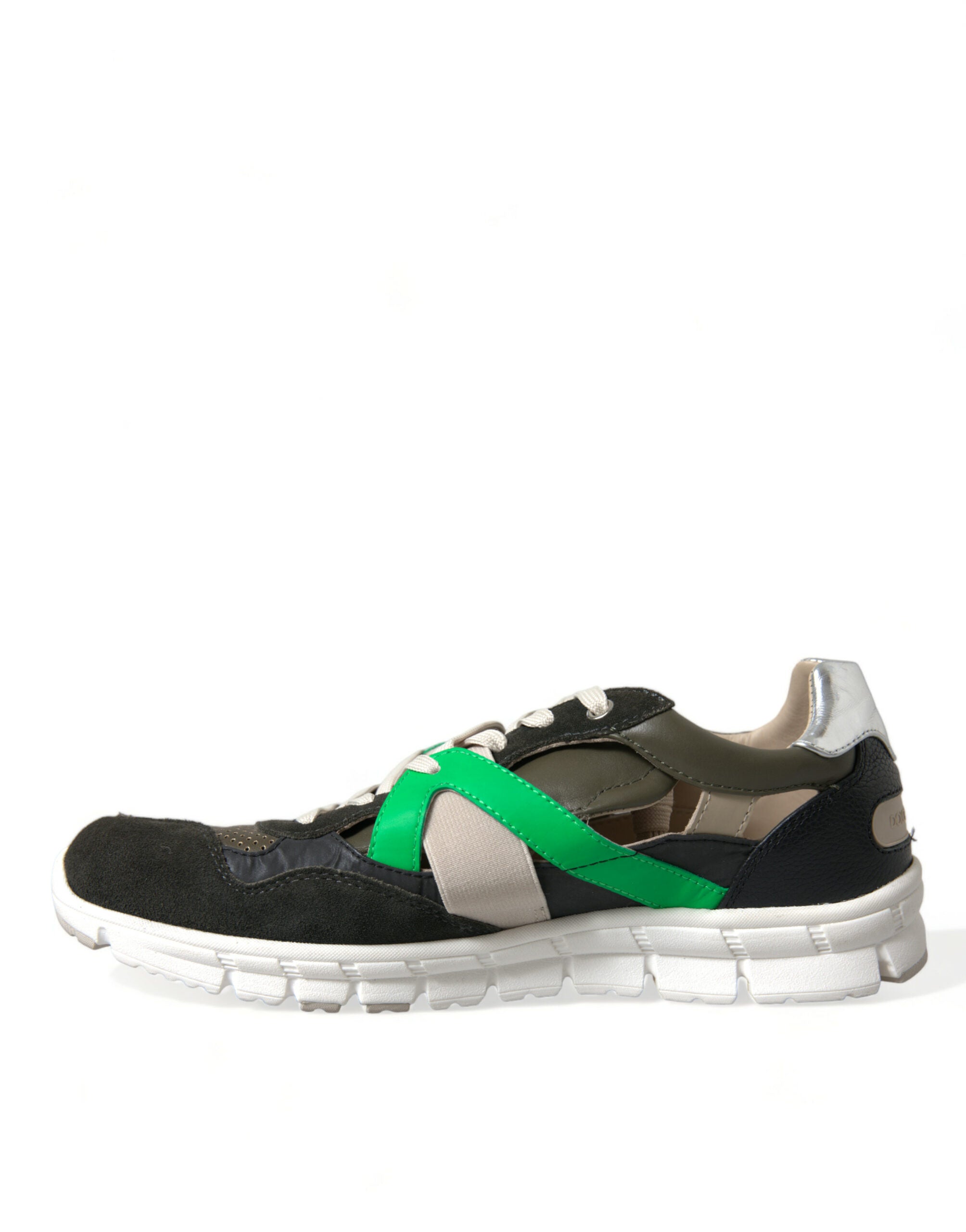Dolce & Gabbana Multicolor Leather Suede Low Top Sneakers Shoes -   -  Dolce & Gabbana.