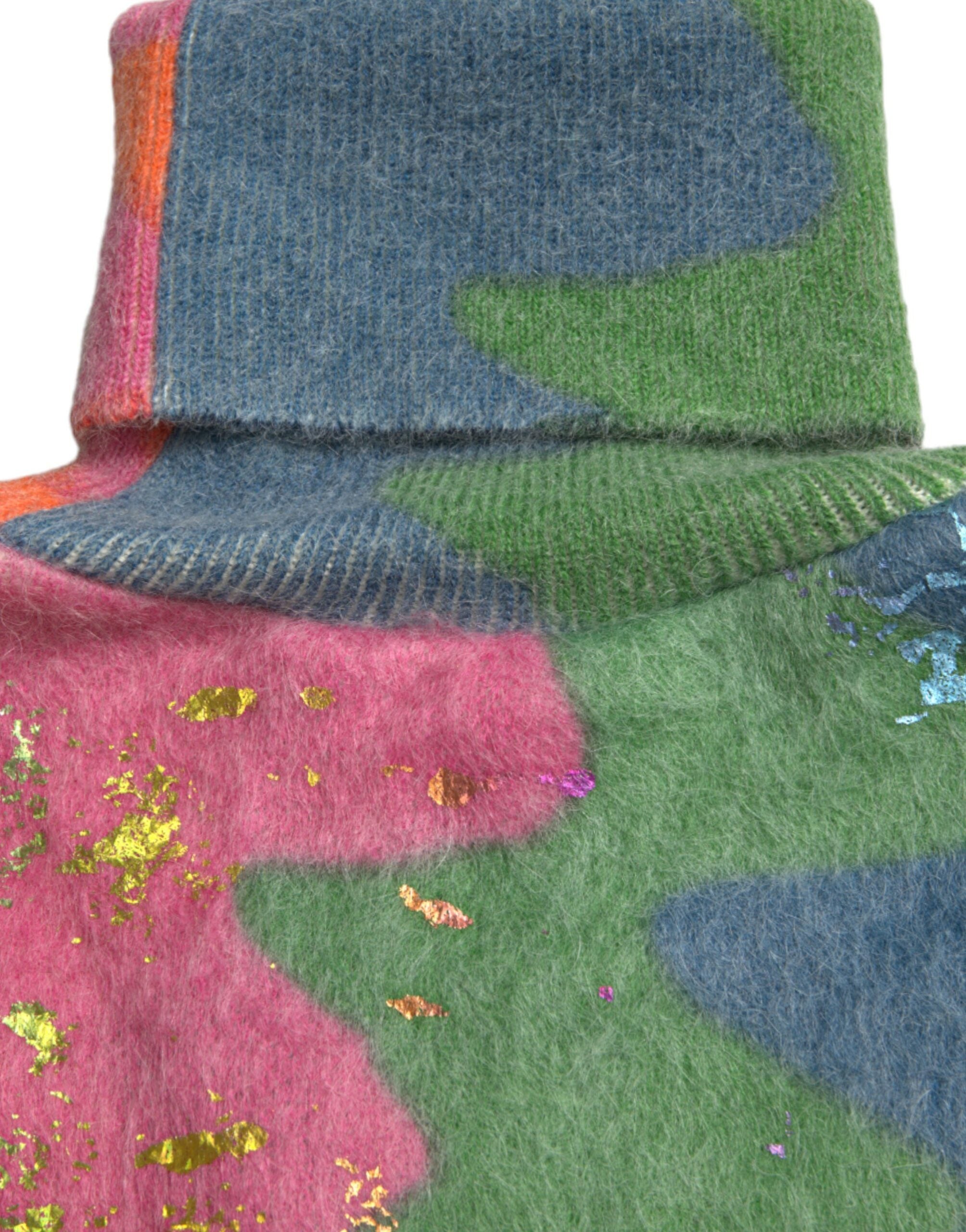Dolce & Gabbana Multicolor Mohair Turtleneck Pullover Sweater -   -  Dolce & Gabbana.