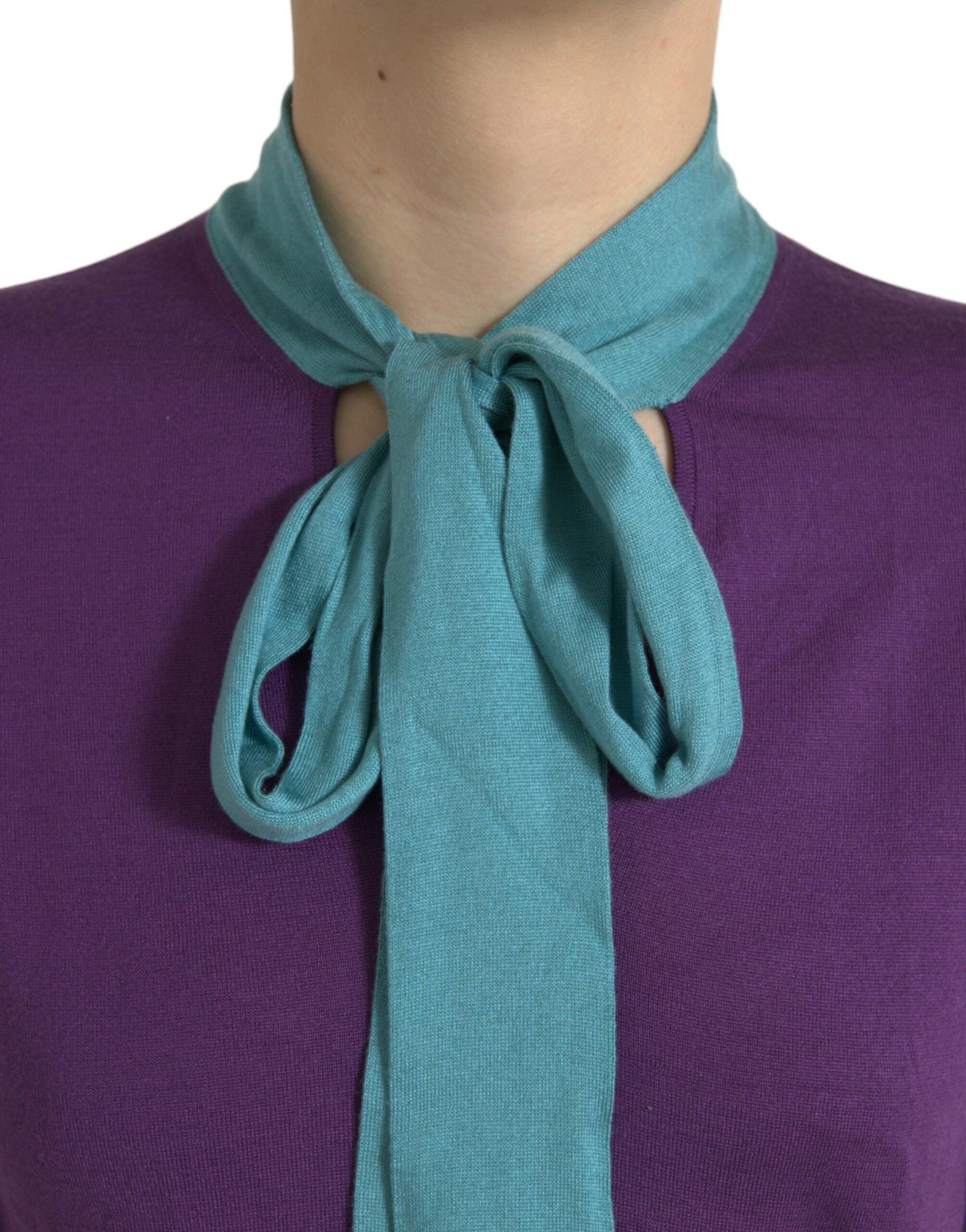 Dolce & Gabbana Multicolor Bow Fastening Pullover Sweater -   -  Dolce & Gabbana.