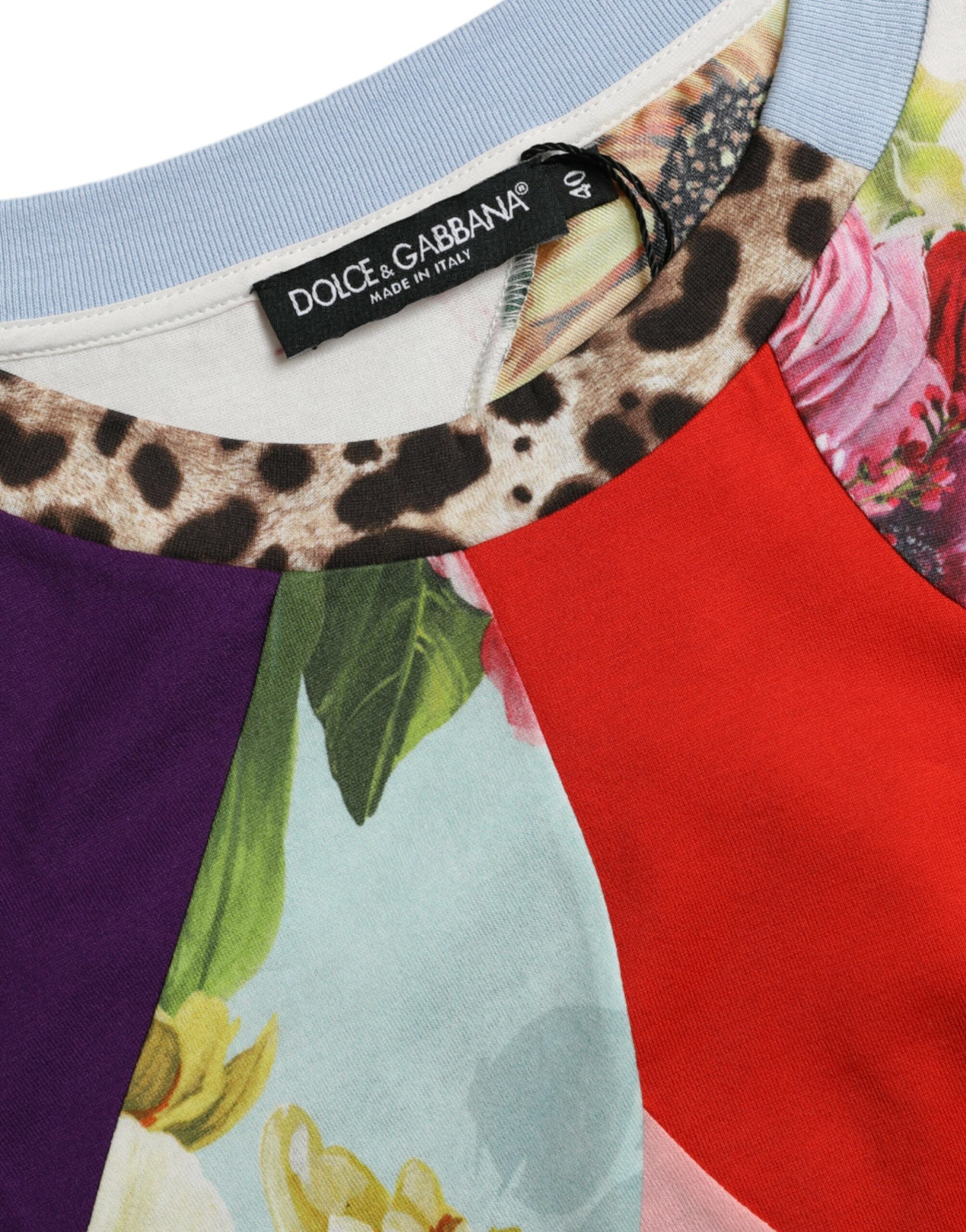 Dolce & Gabbana Multicolor Patchwork Cotton Silk Blouse Top -   -  Dolce & Gabbana.