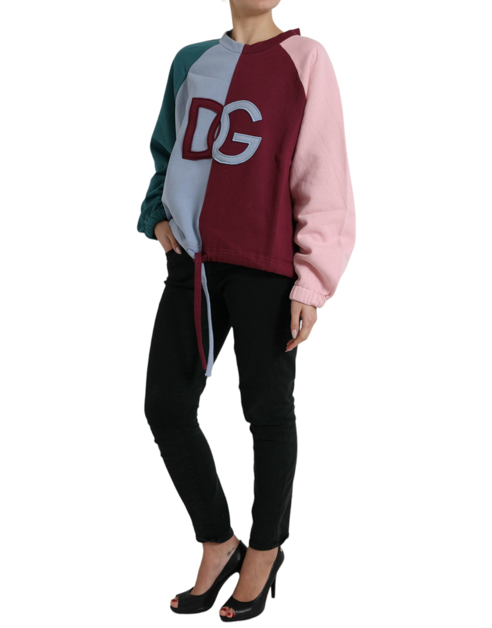Dolce & Gabbana Multicolor Cotton Crewneck Pullover Sweater -   -  Dolce & Gabbana.