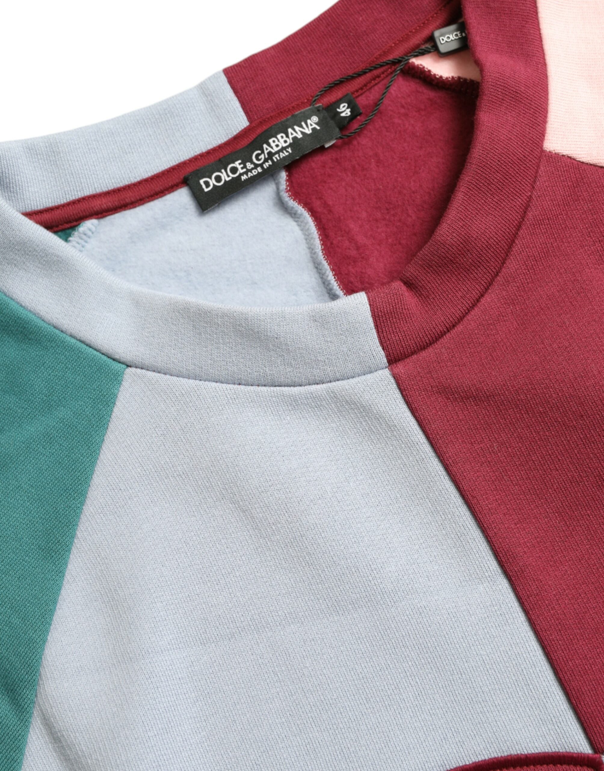 Dolce & Gabbana Multicolor Cotton Crewneck Pullover Sweater -   -  Dolce & Gabbana.