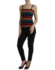 Dolce & Gabbana Multicolor Stripes Spaghetti Strap Tank Top -   -  Dolce & Gabbana.
