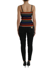 Dolce & Gabbana Multicolor Stripes Spaghetti Strap Tank Top -   -  Dolce & Gabbana.