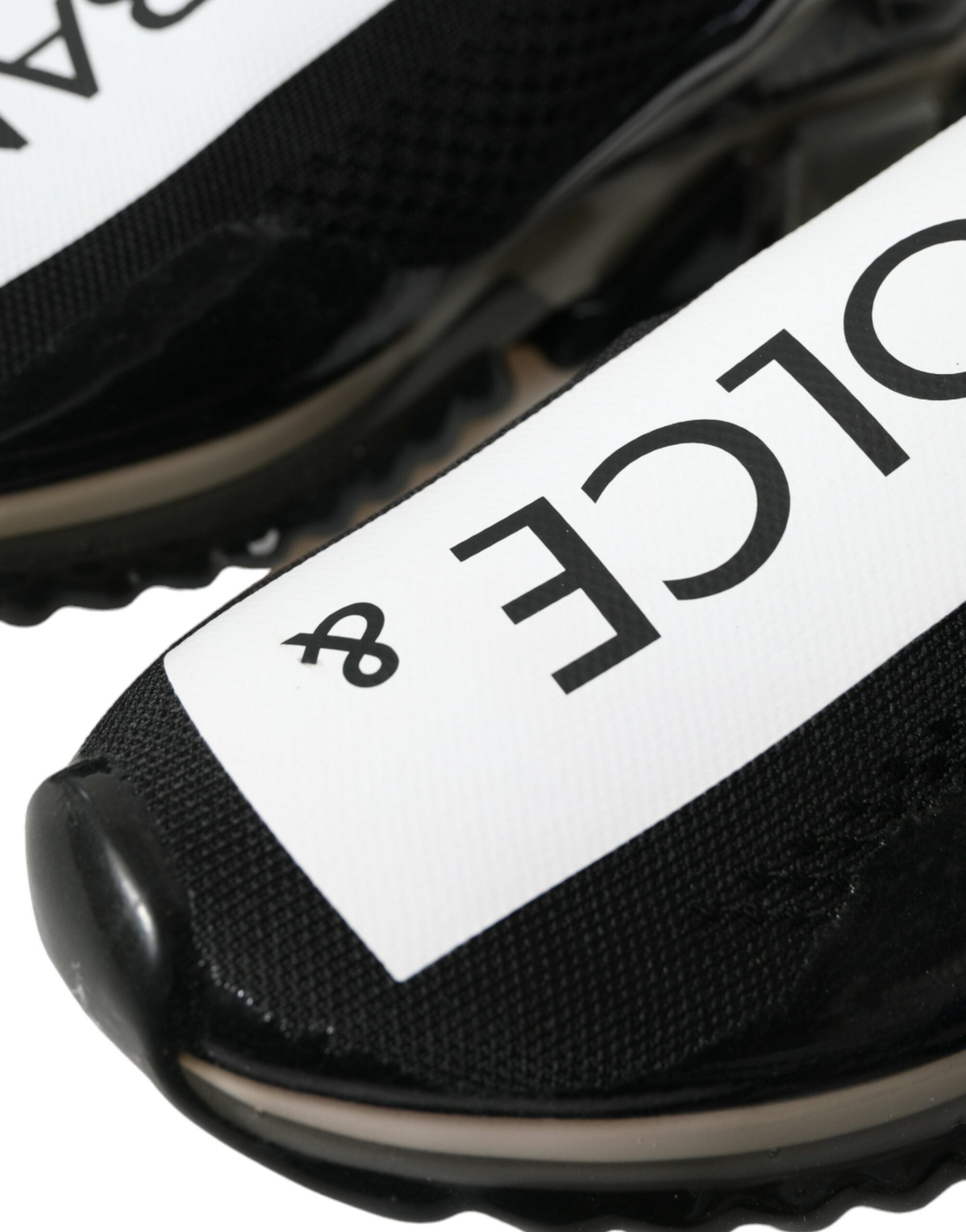 Dolce & Gabbana Black White Slip On Sneakers Sorrento Shoes -   -  Dolce & Gabbana.