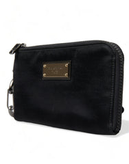 Dolce & Gabbana Black Nylon Logo Plaque Keyring Pouch Clutch Bag -   -  Dolce & Gabbana.