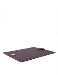 Dolce & Gabbana Dark Brown Leather Logo Plaque Cover Sleeve Tablet Case -   -  Dolce & Gabbana.
