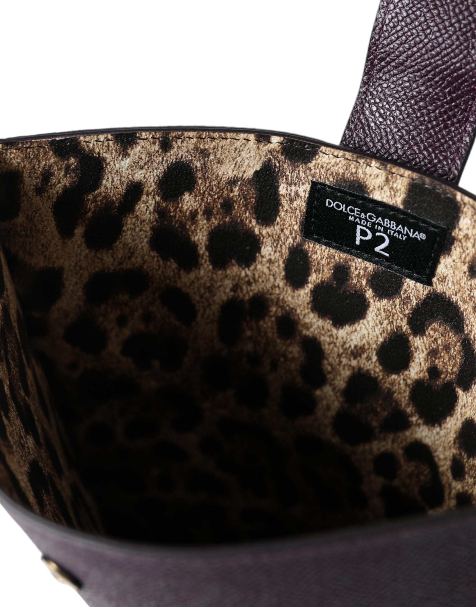 Dolce & Gabbana Dark Brown Leather Logo Plaque Cover Sleeve Tablet Case -   -  Dolce & Gabbana.