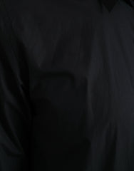 Dolce & Gabbana Navy Blue Cotton Collared Formal Dress Shirt -   -  Dolce & Gabbana.