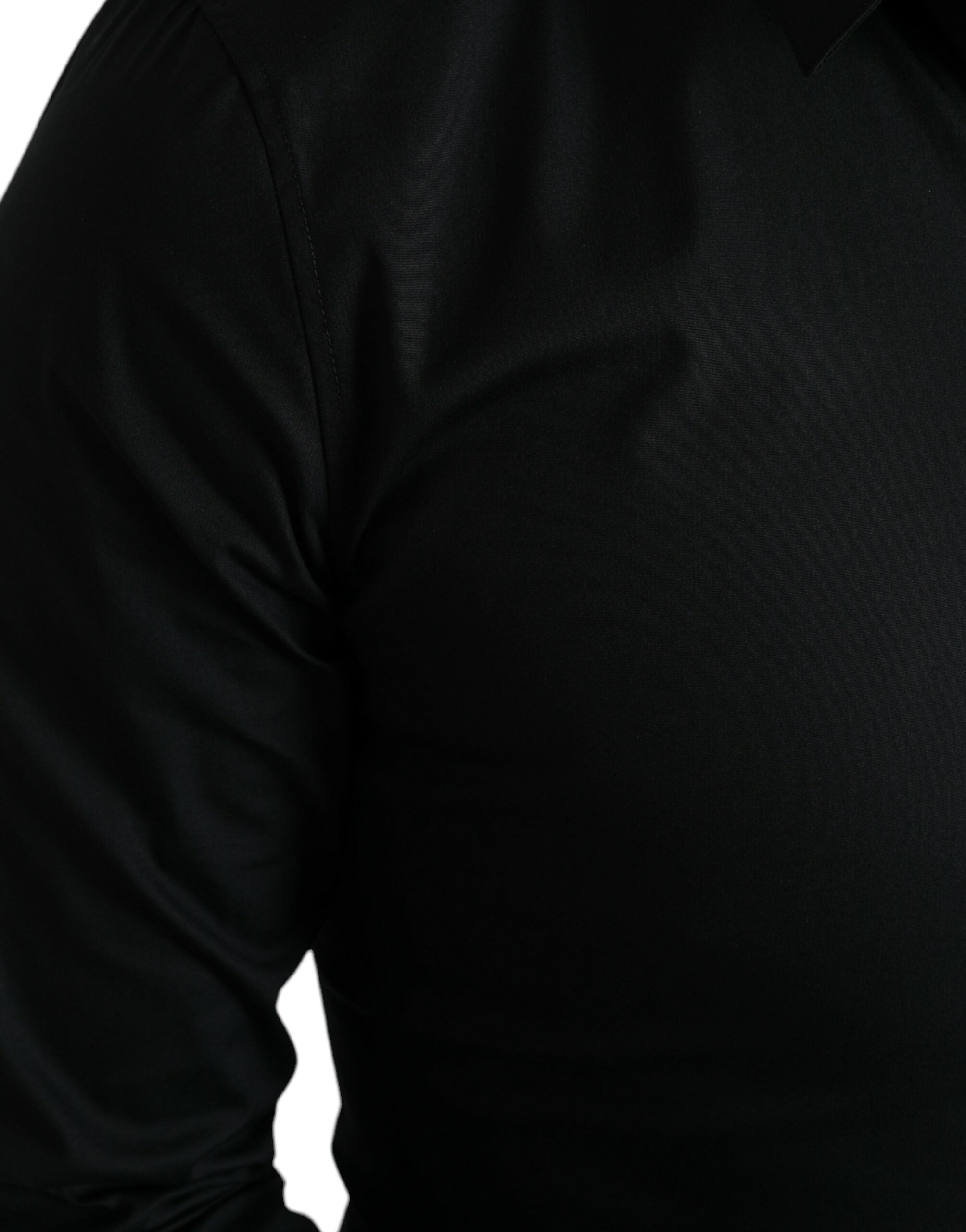 Dolce & Gabbana Black Cotton Stretch Slim Formal Dress Shirt -   -  Dolce & Gabbana.