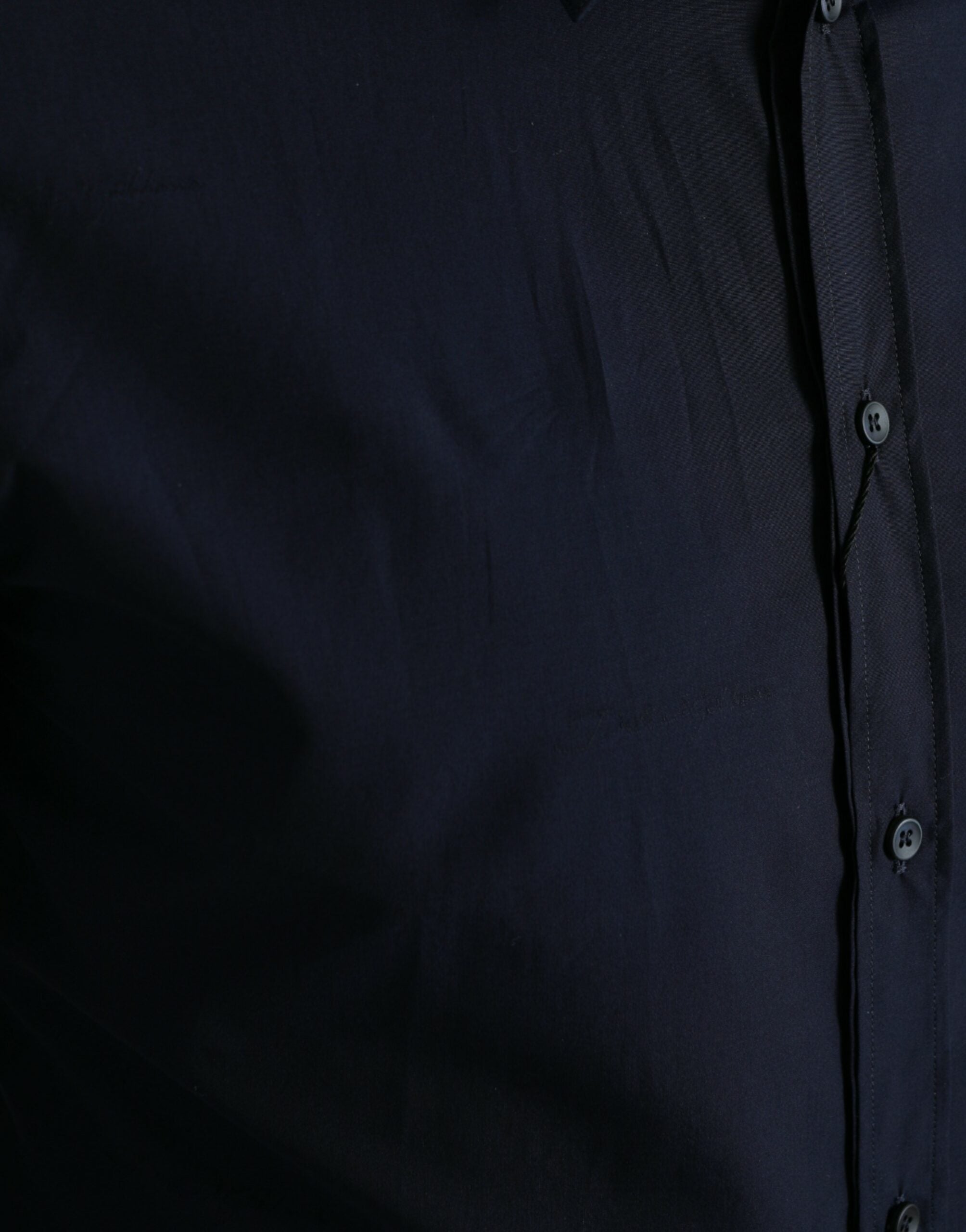 Dolce & Gabbana Navy Blue Slim Fit Formal GOLD Dress Shirt -   -  Dolce & Gabbana.