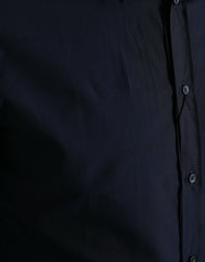 Dolce & Gabbana Navy Blue Slim Fit Formal GOLD Dress Shirt -   -  Dolce & Gabbana.
