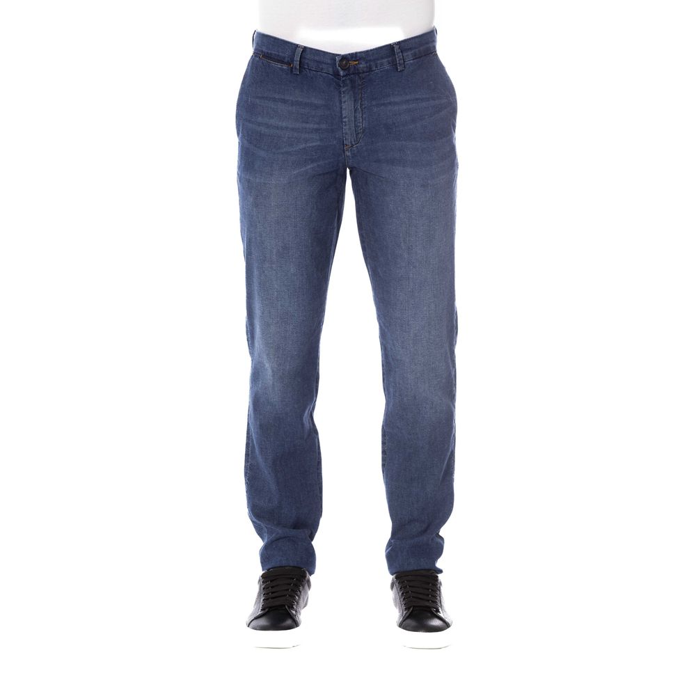 Trussardi Jeans Blue Cotton Men Jeans -   -  Trussardi Jeans.