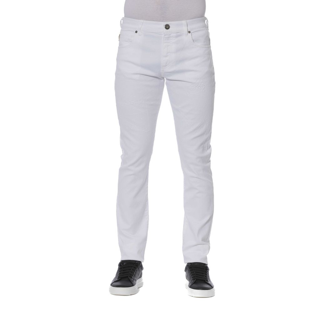 Trussardi Jeans White Cotton Men Jeans -   -  Trussardi Jeans.