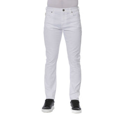 Trussardi Jeans White Cotton Men Jeans -   -  Trussardi Jeans.