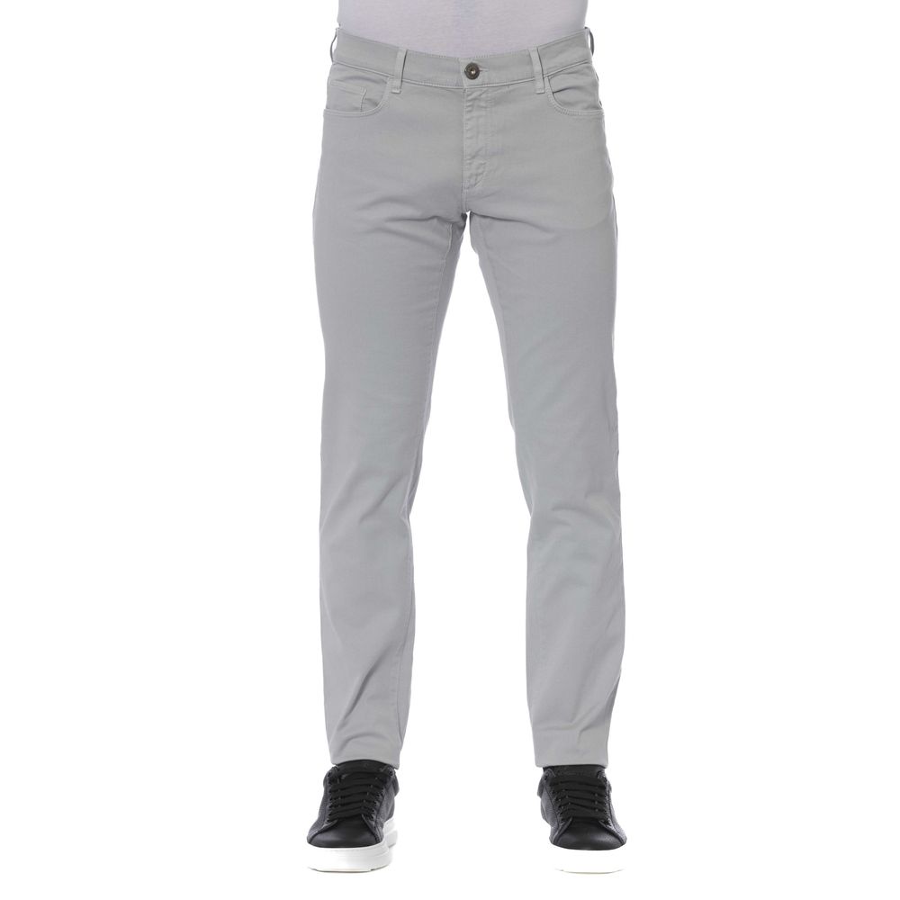 Trussardi Jeans Gray Cotton Men Jeans -   -  Trussardi Jeans.
