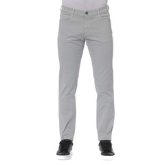 Trussardi Jeans Gray Cotton Men Jeans -   -  Trussardi Jeans.