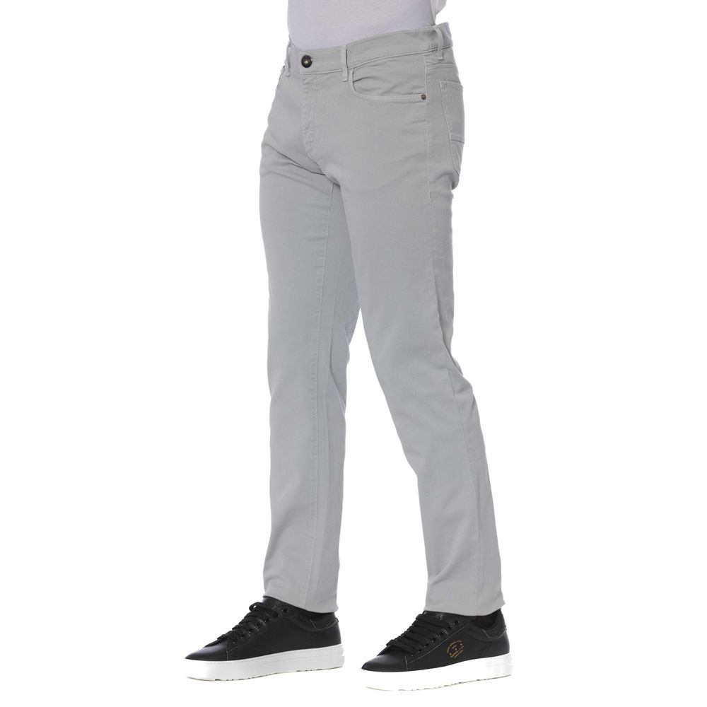 Trussardi Jeans Gray Cotton Men Jeans -   -  Trussardi Jeans.