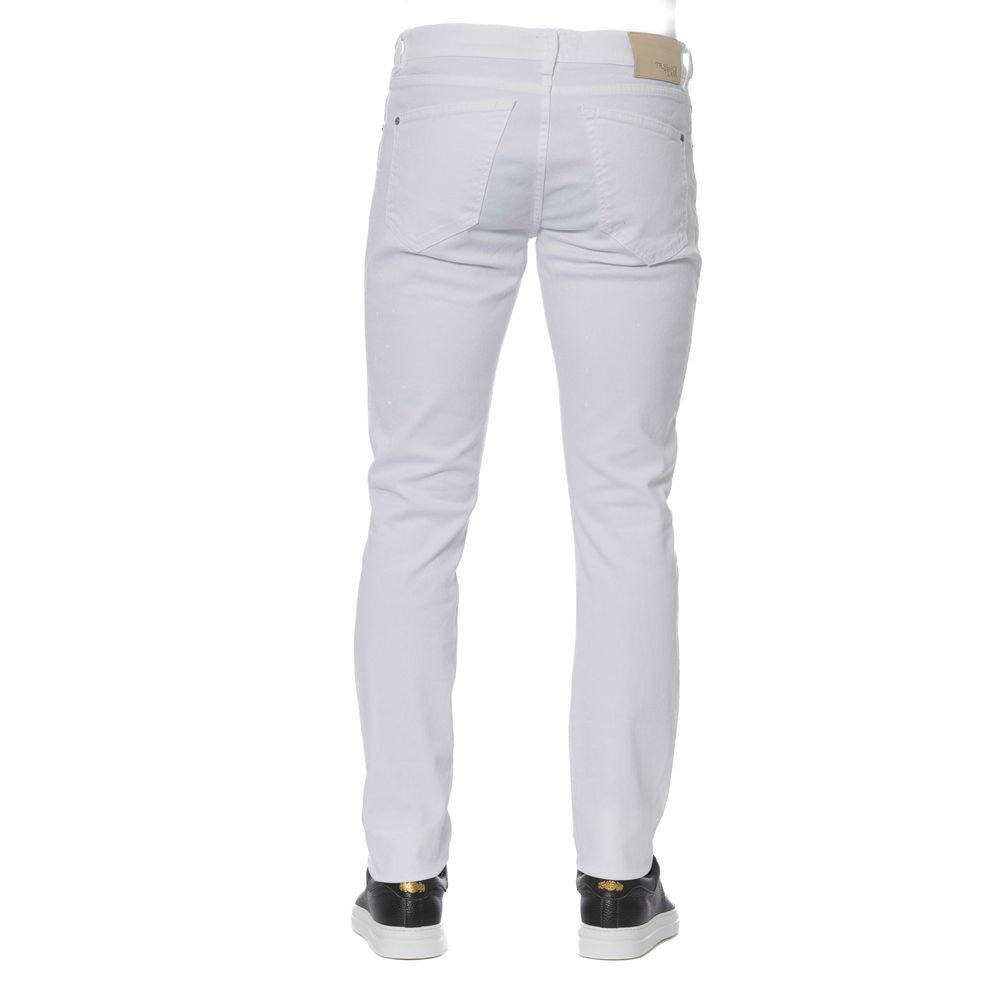 Trussardi Jeans White Cotton Men Jeans -   -  Trussardi Jeans.