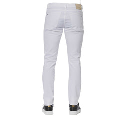 Trussardi Jeans White Cotton Men Jeans -   -  Trussardi Jeans.