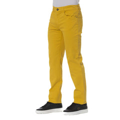 Trussardi Jeans Yellow Cotton Men Pants -   -  Trussardi Jeans.