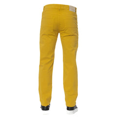 Trussardi Jeans Yellow Cotton Men Pants -   -  Trussardi Jeans.