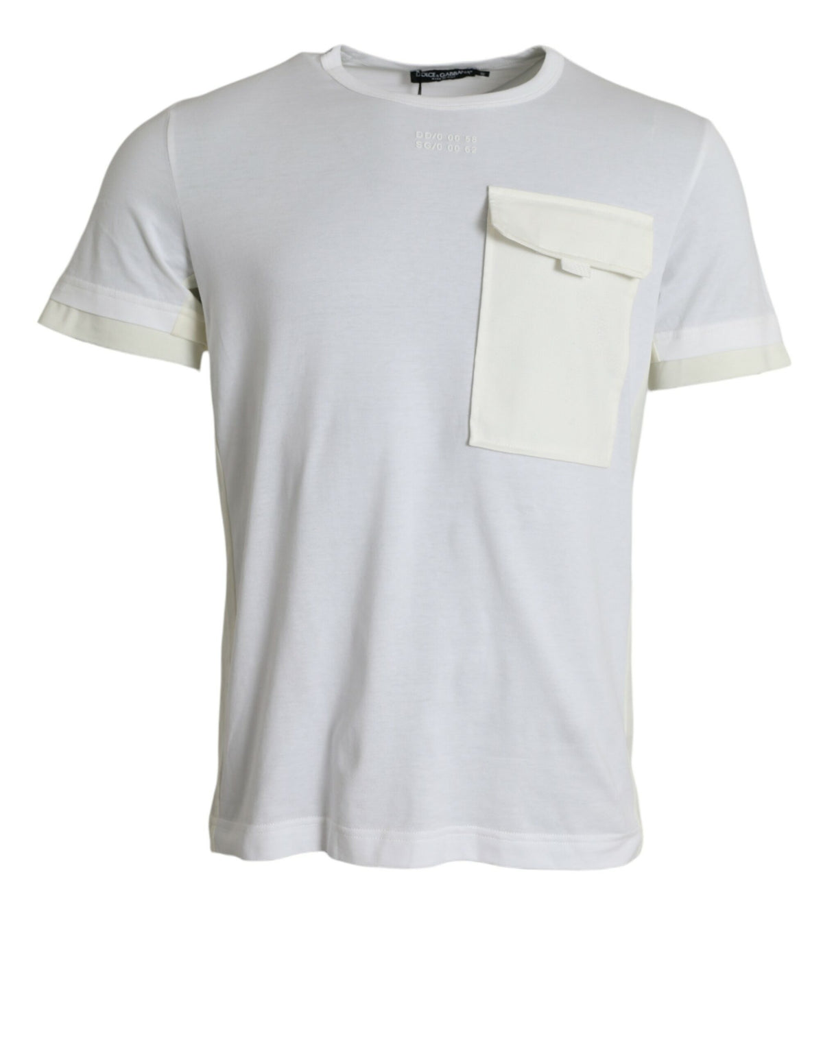 Dolce & Gabbana White Cotton Pocket Short Sleeves T-shirt -   -  Dolce & Gabbana.