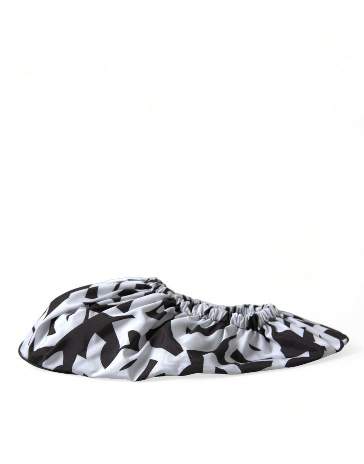 Dolce & Gabbana White Logo Print Nylon Slip On Flats Shoes -   -  Dolce & Gabbana.
