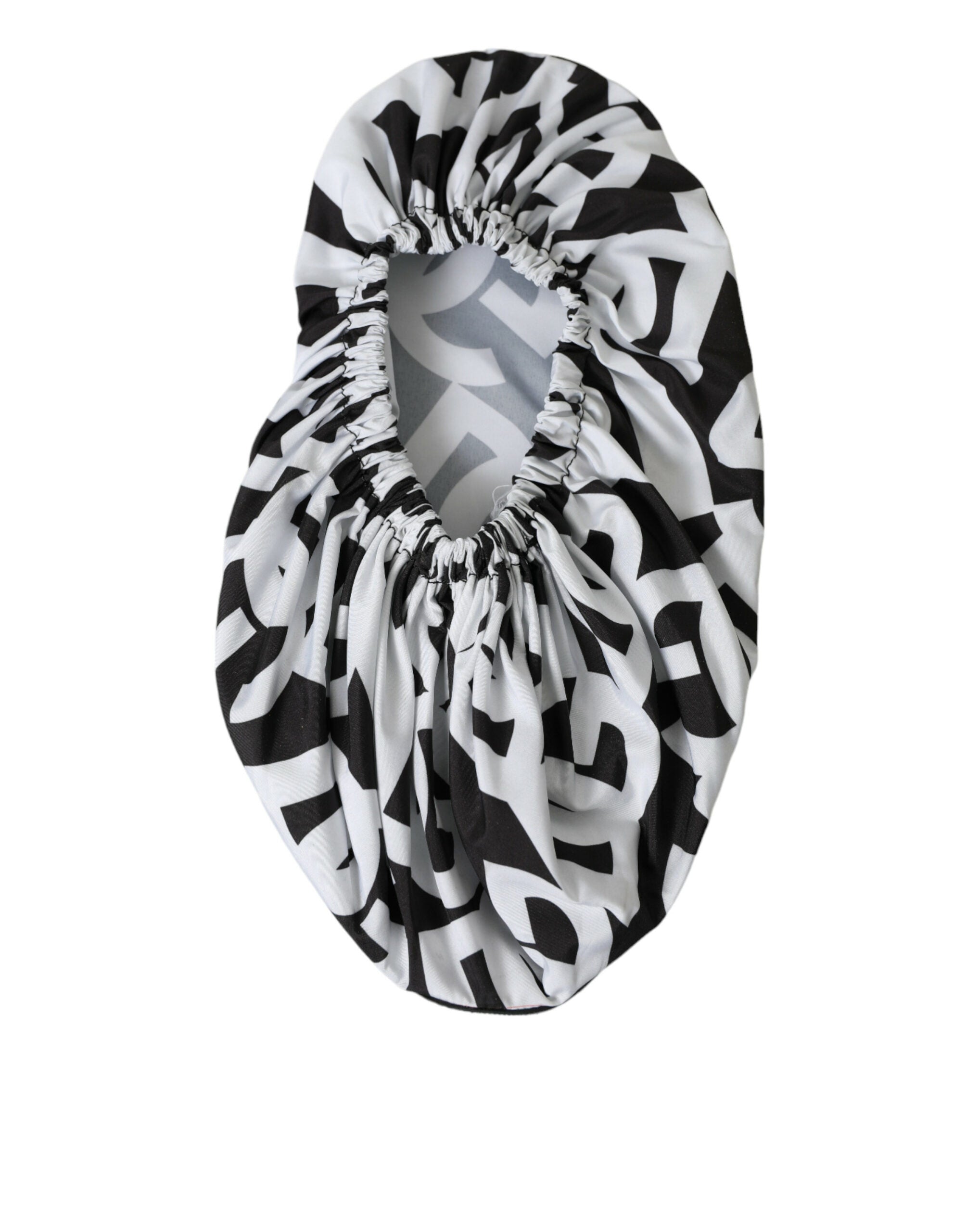 Dolce & Gabbana White Logo Print Nylon Slip On Flats Shoes -   -  Dolce & Gabbana.