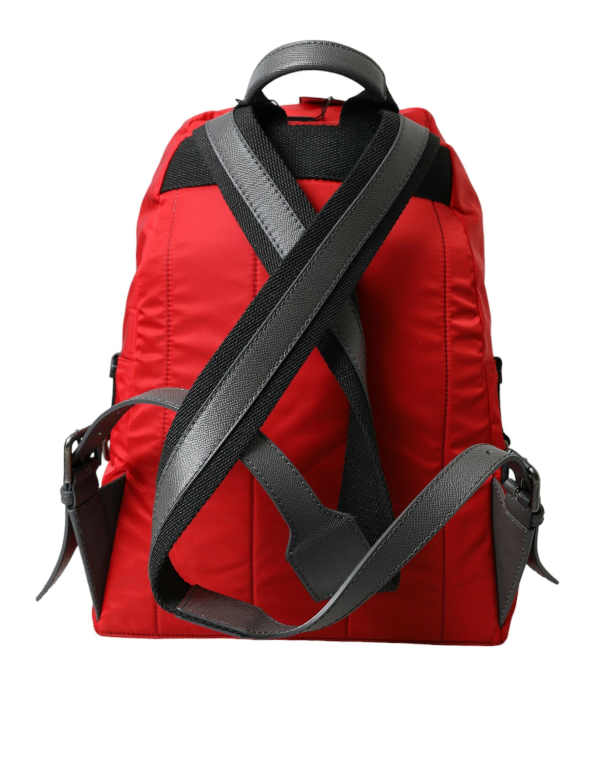 Dolce & Gabbana Red Nylon Leather DG Logo School Backpack Bag -   -  Dolce & Gabbana.