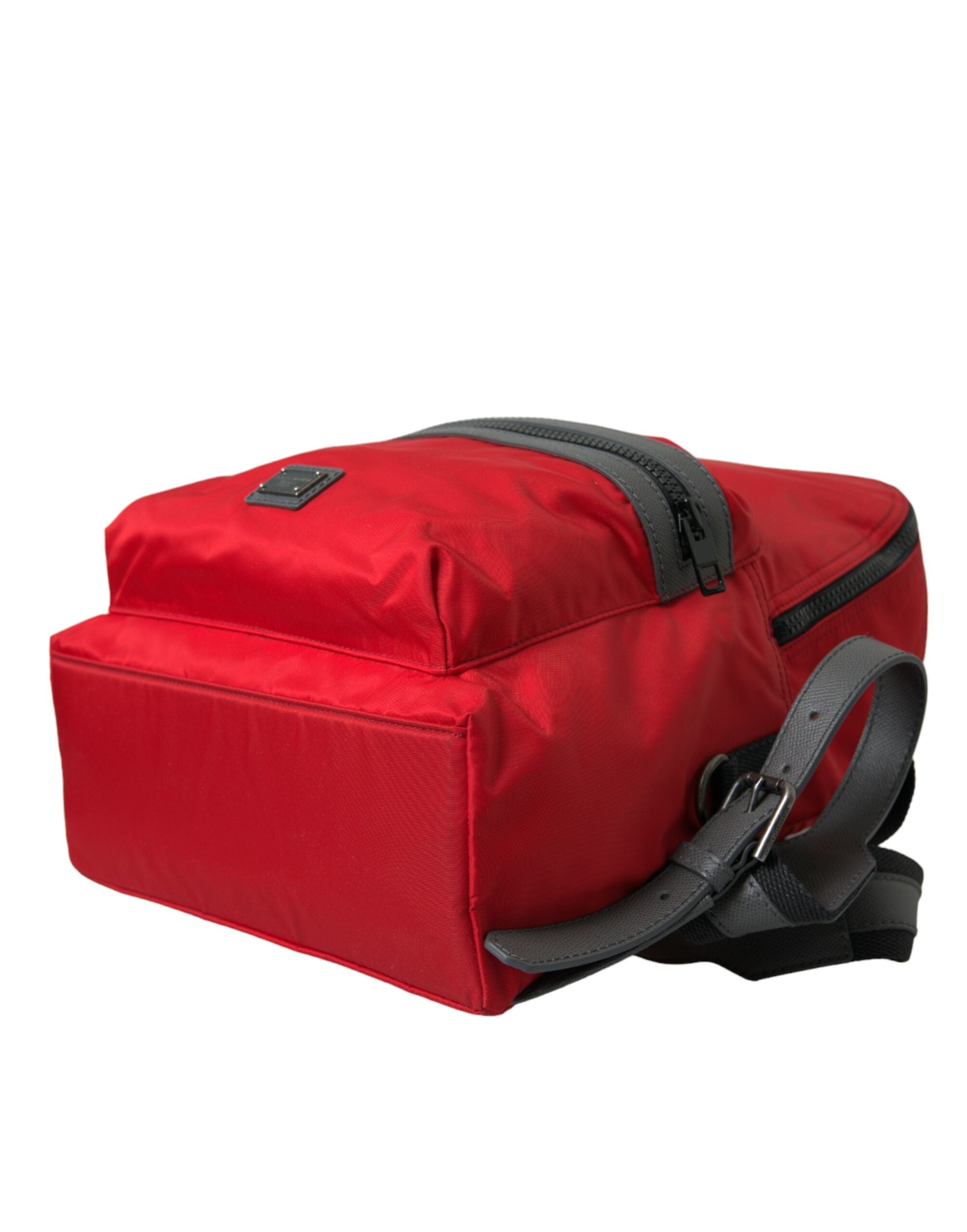 Dolce & Gabbana Red Nylon Leather DG Logo School Backpack Bag -   -  Dolce & Gabbana.