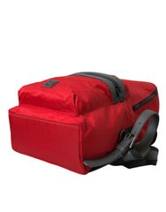 Dolce & Gabbana Red Nylon Leather DG Logo School Backpack Bag -   -  Dolce & Gabbana.
