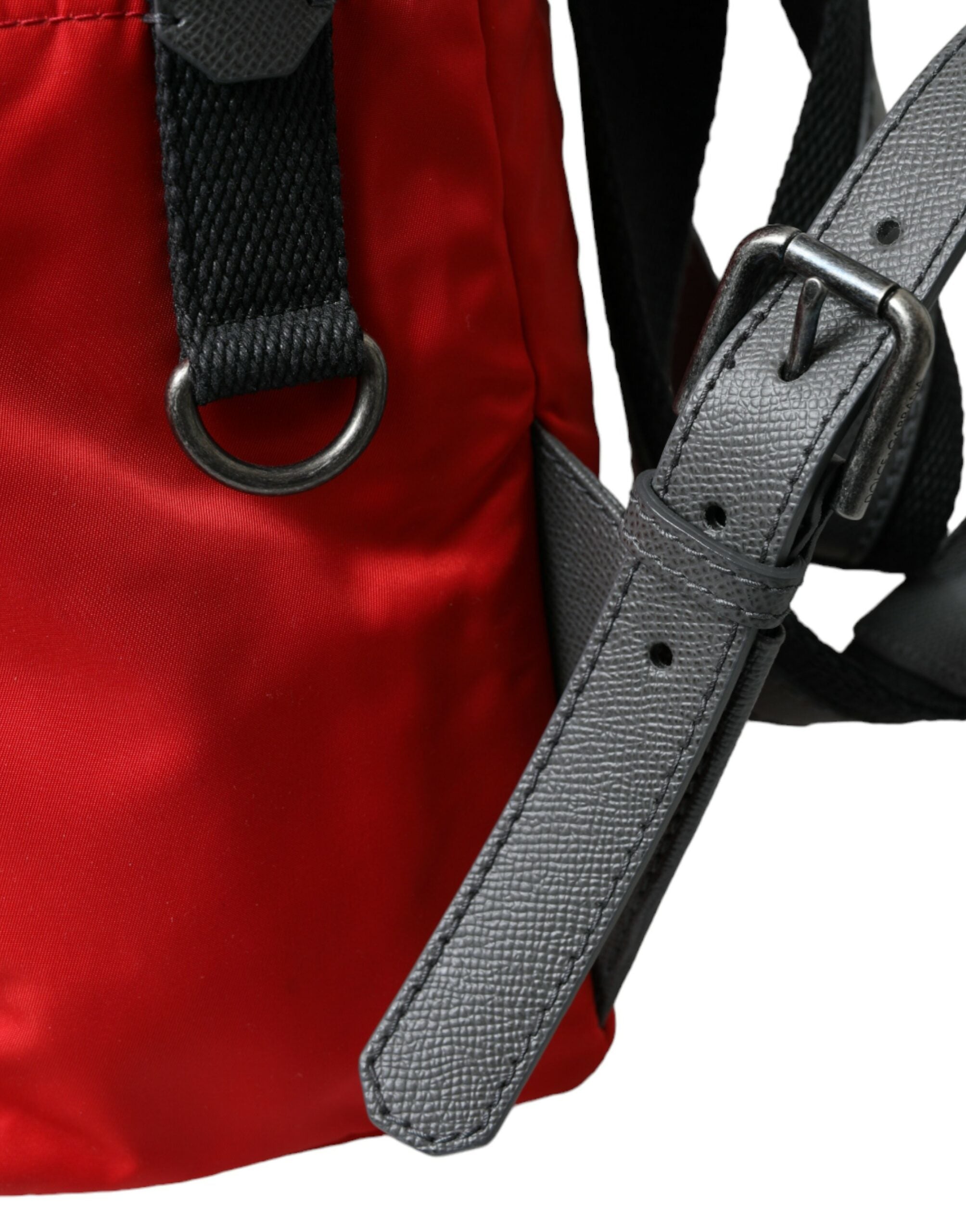 Dolce & Gabbana Red Nylon Leather DG Logo School Backpack Bag -   -  Dolce & Gabbana.