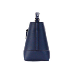 Michael Kors Mercer Small Navy Pebbled Leather Bucket Crossbody Bag Purse -  Luxury Cross Body Bag for Women -  Michael Kors.