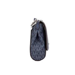 Michael Kors Jet Set Medium Navy Blue PVC Convertible Pouchette Crossbody Bag -  Luxury Cross Body Bag for Women -  Michael Kors.