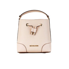 Michael Kors Mercer Small Powder Blush Pebble Leather Bucket Crossbody Bag Purse -  Luxury Cross Body Bag for Women -  Michael Kors.