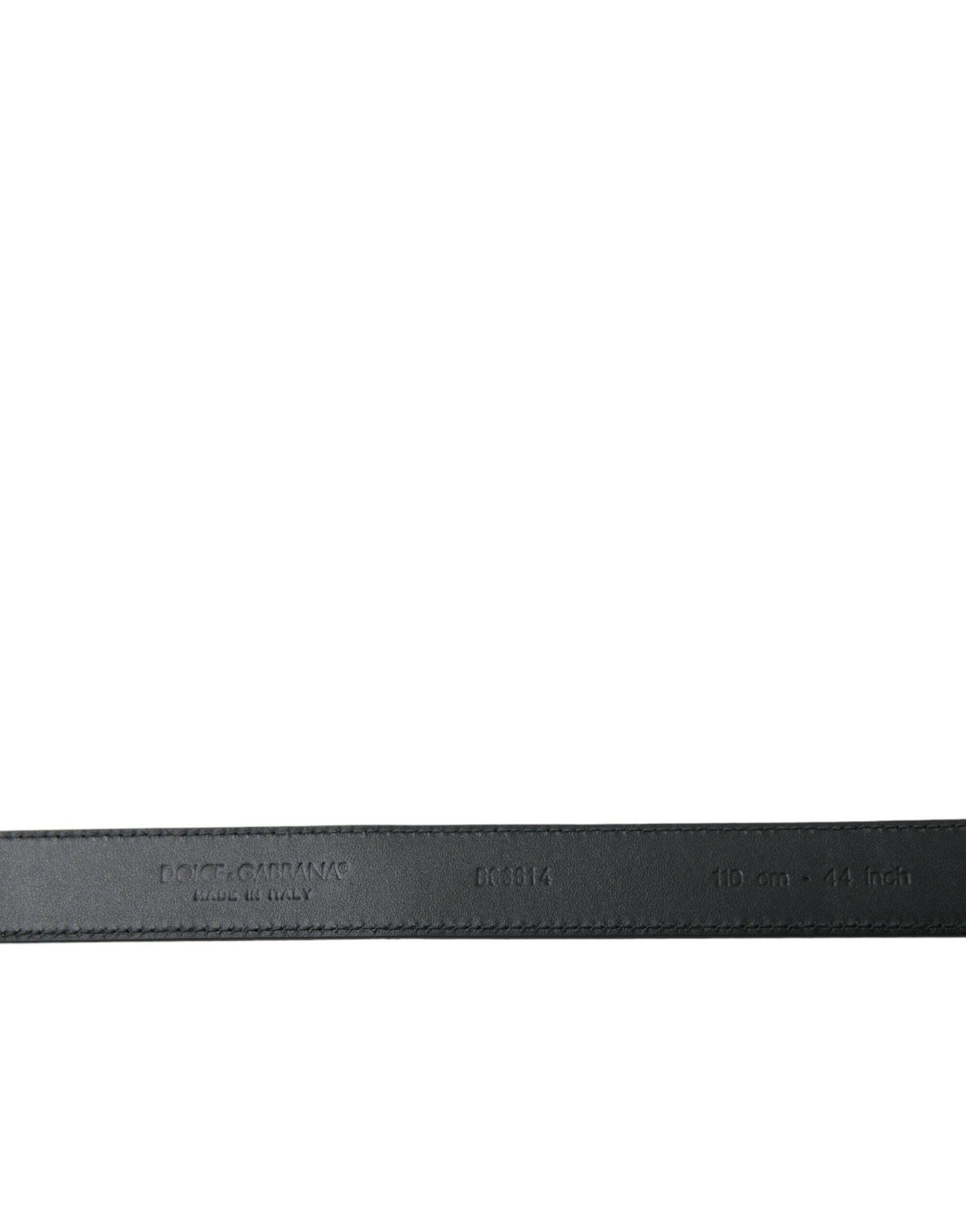 Dolce & Gabbana Black Goat Leather Antique Metal Buckle Belt -   -  Dolce & Gabbana.