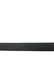 Dolce & Gabbana Blue Suede Leather Gold Metal Buckle Belt -   -  Dolce & Gabbana.