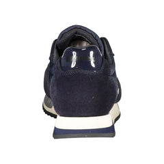 Blauer Contrast Lace-Up Sports Sneakers in Blue -   -  Blauer.