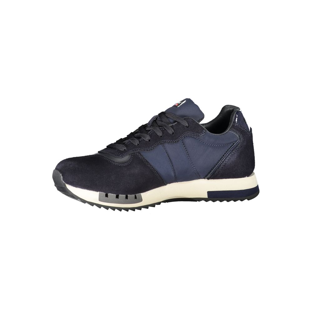 Blauer Contrast Lace-Up Sports Sneakers in Blue -   -  Blauer.