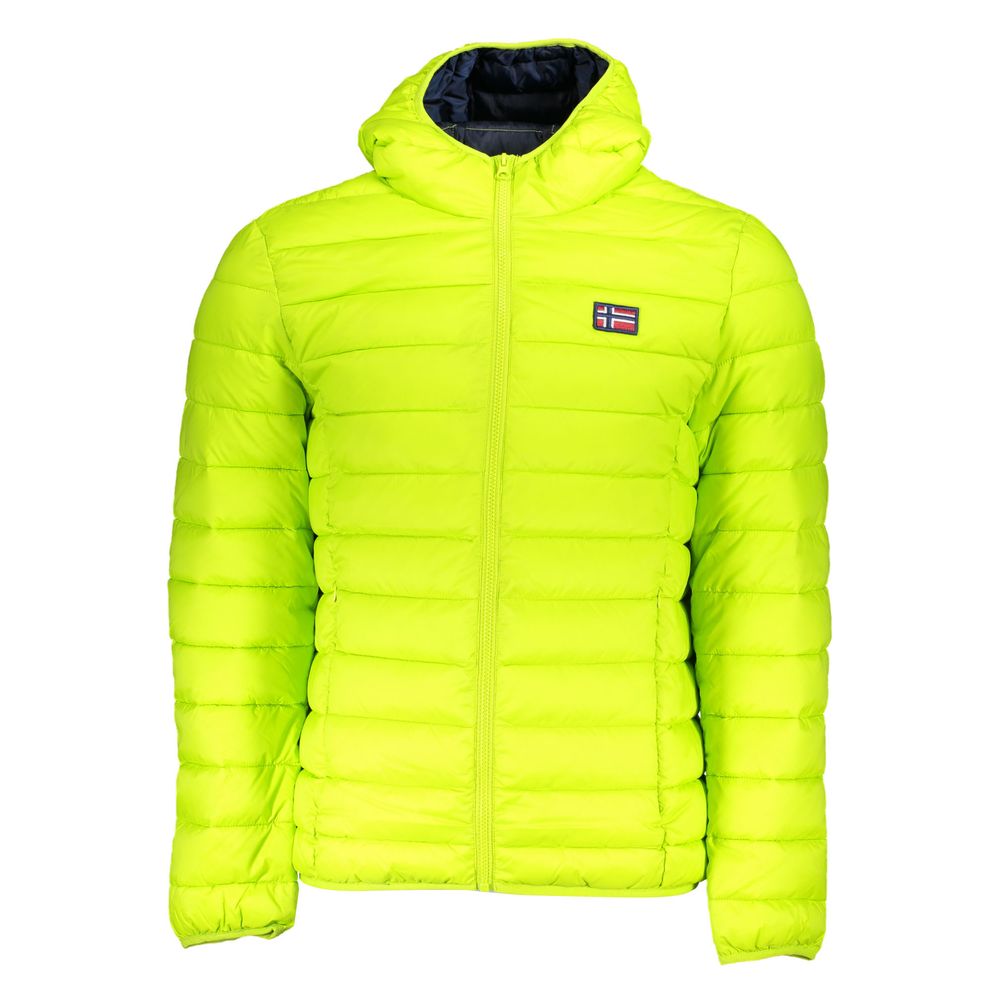 Norway 1963 Chic Green Polyamide Hooded Jacket -   -  Norway 1963.