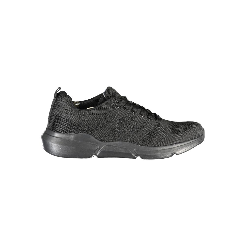 Sergio Tacchini Sleek Black Lace-up Sneakers with Contrast Detailing -   -  Sergio Tacchini.