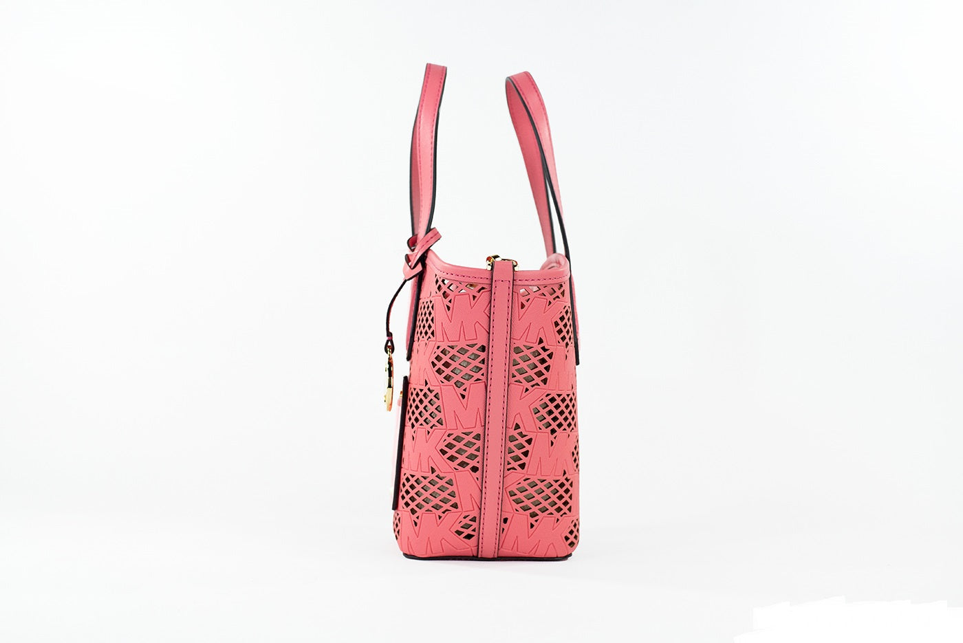 Michael Kors Kimber Small Tea Rose Leather 2-in-1 Zip Tote Messenger Bag Purse -   -  Michael Kors.