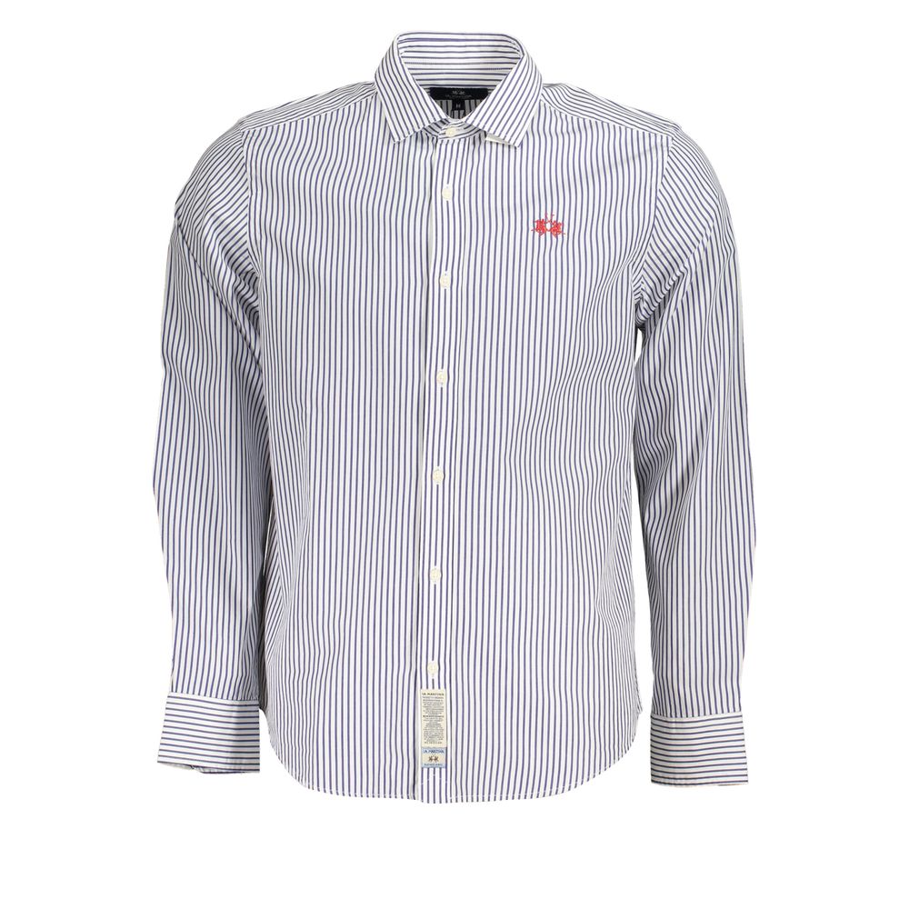 La Martina Elegant Long-Sleeved Striped Shirt for Men -   -  La Martina.